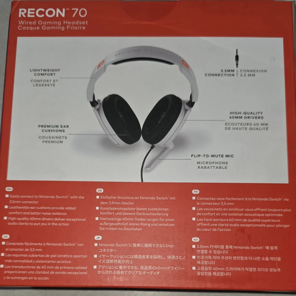 Turtle Beach Recon 70 White Gaming Headset